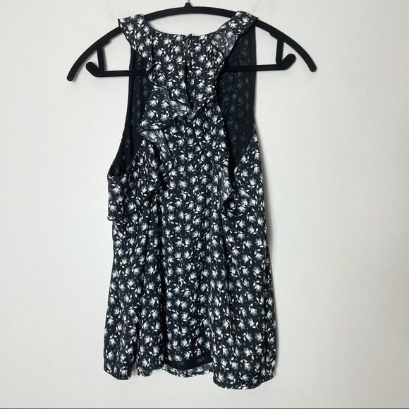 Loft Printed Ruffle Back Tank - Picture 4 of 4